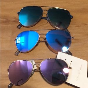 Three different colored American eagle sunglasses
